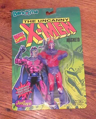 VTG 1991 Marvel Just Toys Bend-Ems Bendy MAGNETO X-MEN Bendable Action Figure • $14.99