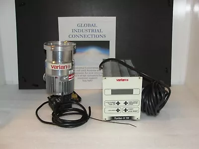 Varian Turbo-V 70 LP MacroTorr Turbo Pump 969-9365 W/ Controller 9699505 • $1299