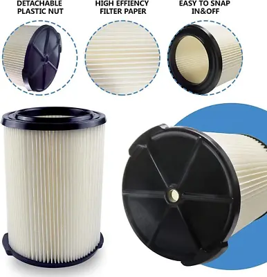 For VF4000 Replacement Filter For Ridgid Wet Dry Vacuum Garage Shop Vac Pleated • $14.99