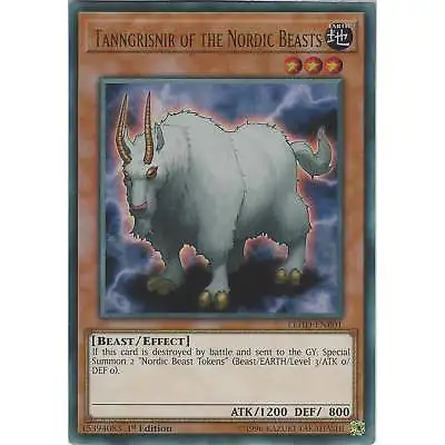 Yu-Gi-Oh Tanngrisnir Of The Nordic Beasts LEHD-ENB01 Ultra Rare Card 1st Edition • £0.99