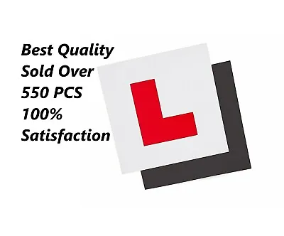 L Plate For Car Learner Fully Magnetic Learning To Drive Exterior Secure 2 Pcs • £2.97