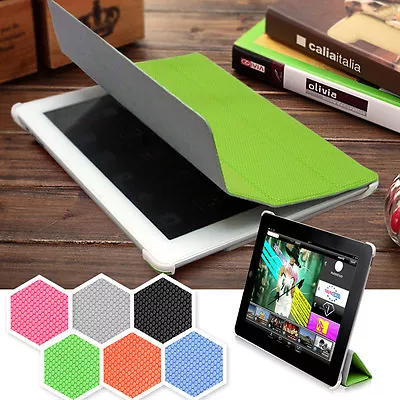 Magnetic Micro-Honeycomb Print Spot Slim Case Cover Skin Smart New IPad 2 • $8.99