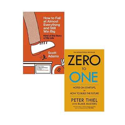 $31.41 • Buy How To Fail At Almost & Zero To One 2 Books Collection Set
