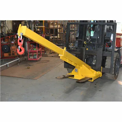 Forklift Adjustable Mobile Crane Lifting Hoist Truss Jib Boom Hook • $1071