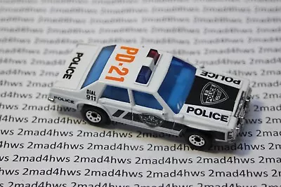 VINTAGE Matchbox White FORD LTD POLICE Loose PD-21 Thailand Base #16 1st RELEASE • $4.99