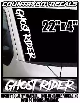 GHOST RIDER 22  Vinyl Decal Sticker Diesel Truck JDM Car Turbo Boost Low Stance • $11.99