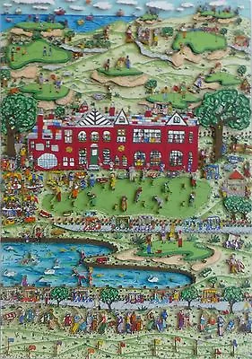 James Rizzi Daddy's Country Club 1989 Hand Signed 3-D Serigraph Pop Art • $6980