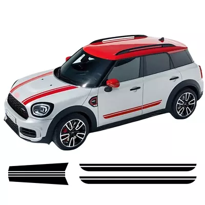 Graphic Car Hood Decal Side Stripe Sticker For Mini Countryman F60 Cooper JCW • $46.99