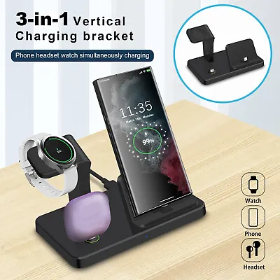 3in1 Vertical Charging Bracket Stand For Samsung Galaxy Watch 6 S23/S22 Z Fold 5 • $17.99