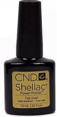 £6.99 • Buy CND Shellac Top Coat Power Polish BOX INCLUDED 7.3ml Gel UV LED Nail Soak Off