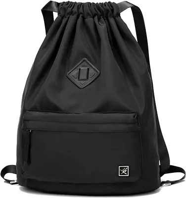 Unisex Large Drawstring Backpack Gym Bag Swim Bag Sackpack Waterproof Wet/Dry AU • $18.89
