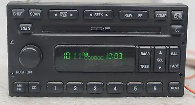 Ford OEM 6disc CD CHANGER RADIO Escape Ranger F150 F250 F350 WIndstar 3C3T 99-09 • $297.46