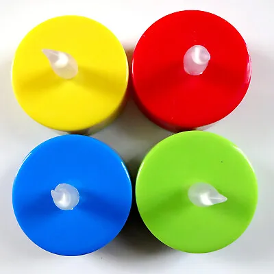 £7.99 • Buy 8X 5.5 Cm Big Flameless Colour Changing LED Tea Lights Candles Battery Tealight