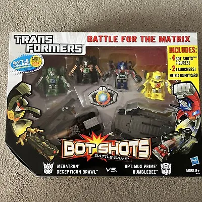 £60 • Buy Transformers Bot Shots Battle For The Matrix Optimus Megatron Bee Brawl Launcher