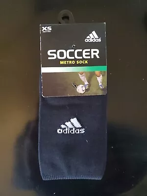 Adidas Youth Kids Soccer Metro Socks Boys Girls Black XS • $4
