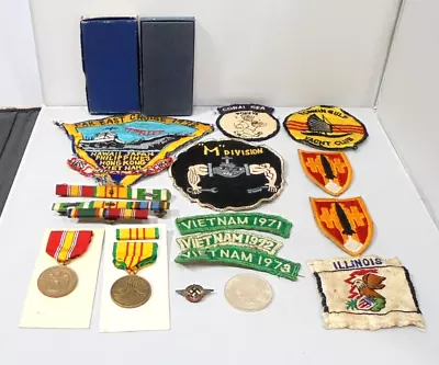 Vietnam War Era Patches & Medals Coral Sea Etc. Ships Free • $55