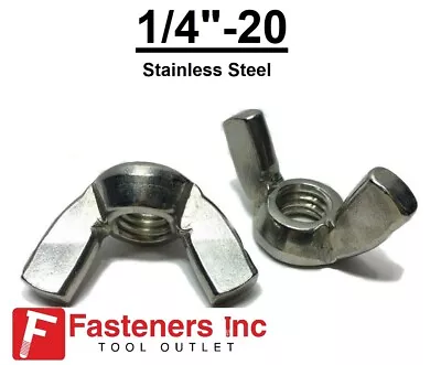 1/4-20 Stainless Steel Wing Nut 1/4 -20 (Choose Package Qty) • $11.87