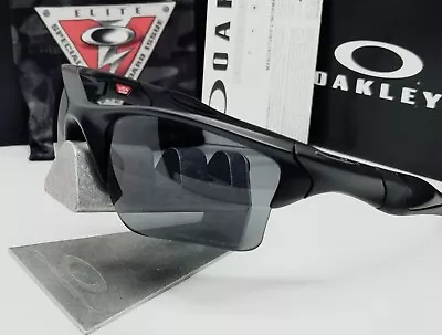 Oakley SI HALF JACKET 2.0 XL Matte Black/grey POLARIZED OO9154-13 Sunglasses NEW • $99.99