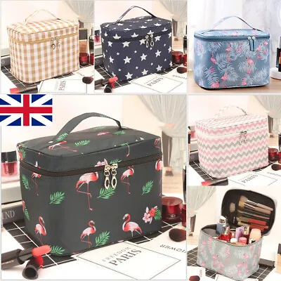 £2.79 • Buy Large Cosmetic Case Toiletry Portable Travel Pouch Kit Women Make Up Wash Bag UK