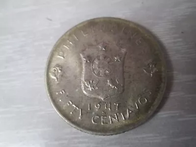 1947-S Philippines Silver 50 Centavos General MacArthur Coin • $10.50