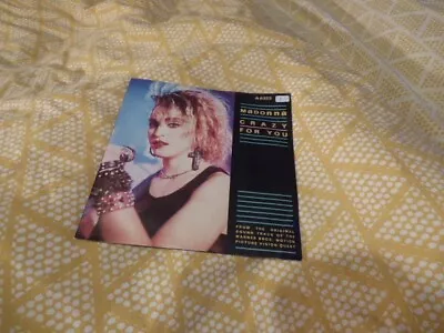 Madonna - Crazy For You (original 1985 7  Vinyl Single / Record) • £0.99