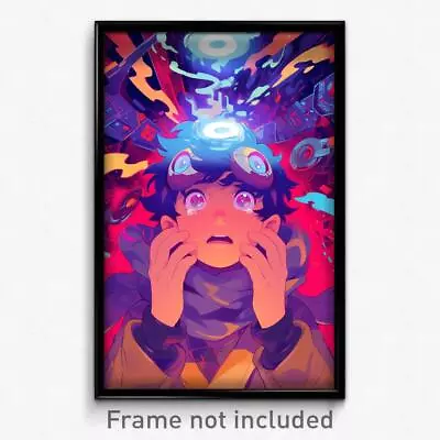 Movie Art Poster - Boy Feeling Troubled Adorable Grey Scarf (Retro Film Print) • $24.99