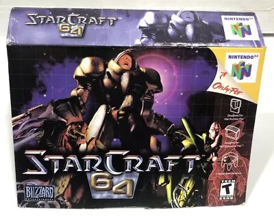 Starcraft 64 Box Only Original Insert Nintendo 64 N64 (Authentic Original) • $34.77