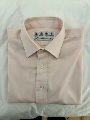 Ede And Ravenscroft - Two Fold Pink Cotton Shirt - 15.5” With French Cuffs. • £0.99