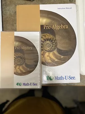 Math U See PRE-ALGEBRA Teacher Pack DVD And Teacher Book • $47