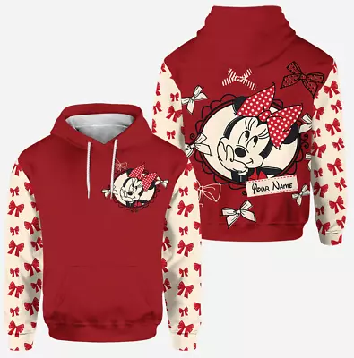 Personalized Minnie Mouse Magical Bowl Love Mouse Ears 3D HOODIE BEST PRICE • $38.93