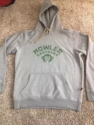 Howler Bros Monkey Hoodie Mens Medium Gray Lightweight Fast Ship • $29.99