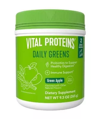 Vital Proteins Daily Greens Green Apple Flavor 9.3 OZ Brand New! Fast Shipping! • $28