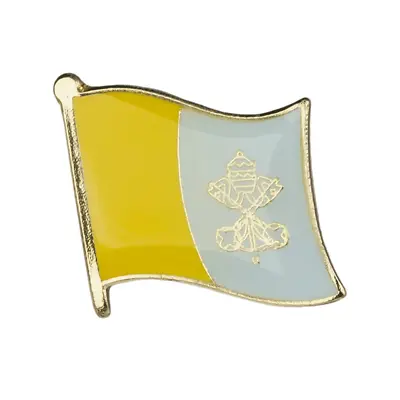 Vatican Flag Lapel Pin Pope Catholic Rome Ships Free In The USA P-300 • $9.99