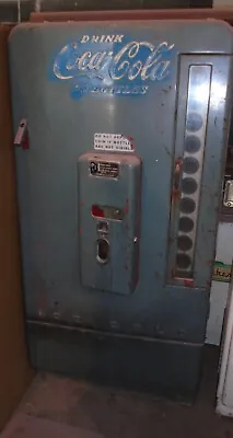 Vendo 110 Small Door Original Soda Machine Early All Red Needs Restored • $750