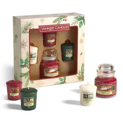 Yankee Candle 3 Votive & Jar Sampler Christmas Gift Set - Gift Pack  • £14.99