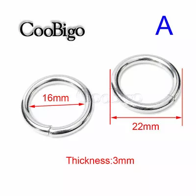 5/8 ~2'' Non Welded Metal O Ring Nickel Backpack Harness Bag Parts Accessories • $1.87