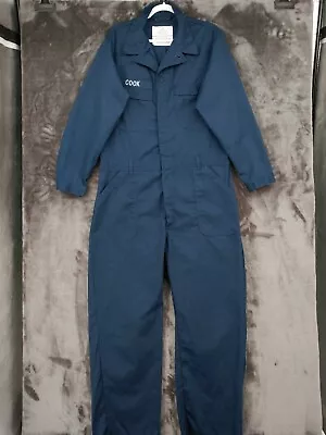 US Navy Coveralls Utility Mens Size 46L Work Mechanic Blue Jumpsuit • $21.99