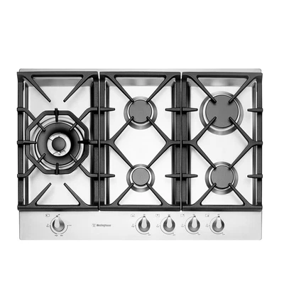 $699 • Buy Westinghouse 75cm Gas Cooktop With Wok 5 Burners Model WHG756SB RRP $1349.00