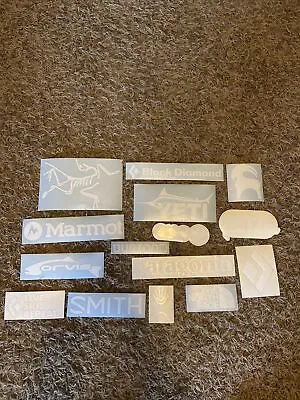 15 All White Stickers! Marmot Yeti Black Diamond Petzl Smith Optics Arc Teryx • $40