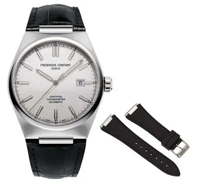 Frederique Constant Highlife COSC Automatic Black Leather Mens Watch FC-303S4NH6 • $1459