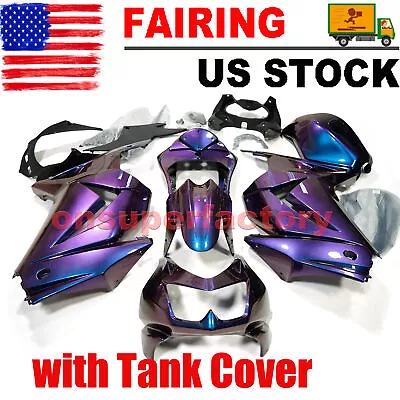 Blue Purple Fairing Kit For Kawasaki Ninja 250R 2008-2012 EX250J + Tank Cover • $408.50