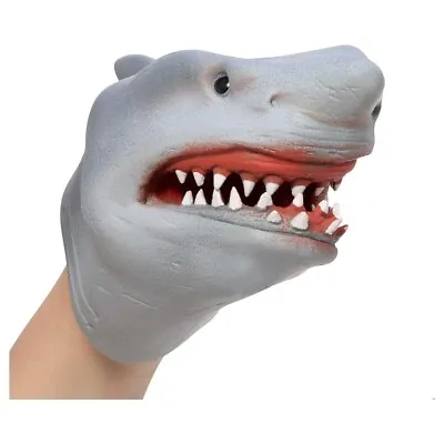 Schylling Shark Latex Hand Puppet Rubber Sealife Puppet One Size Fits Age 3+ New • £9.99