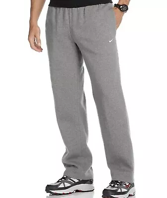 Nike Club Classic Fleece Open Hem Sweatpants Size M Joggers Gray 611458 071 New • $42.99