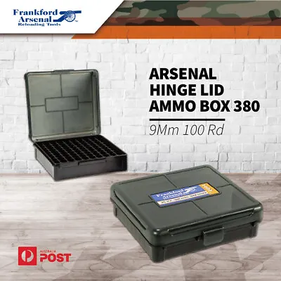 Frankford Arsenal Hinge Lid 100rd Ammo Box Ammunition Case 380 - 9mm • $27.50