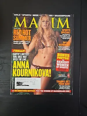 Maxim Magazine August 2004 Anna Kournikova • $0.99