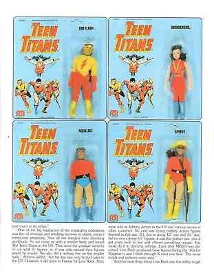 2005 Action Figure Toy PRINT AD ART - MEGO RETRO Teen Titans Kid Flash Speedy • $13.64