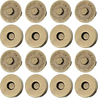 20 Set Magnetic Snaps Purse Magnetic Bag Fastener Clasp Magnetic Button  • $12.99