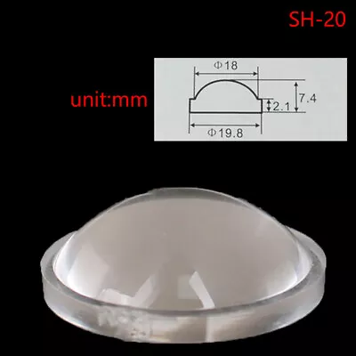 1Pc PMMA Plano Convex Acrylic Transparent Condenser Lens For Zoom LED Flashli-QU • $3.82