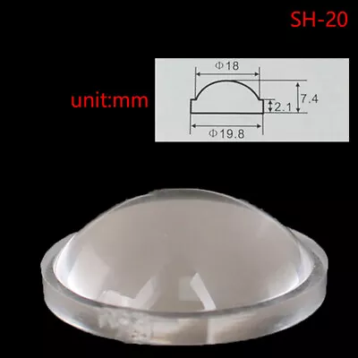 1Pc PMMA Plano Convex Acrylic Transparent Condenser Lens For Zoom LED Flashlight • $11.69
