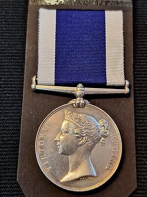 Victorian Navy Long Service Good Conduct Medal Wide Suspender Isaac Burling Rmli • £499.99